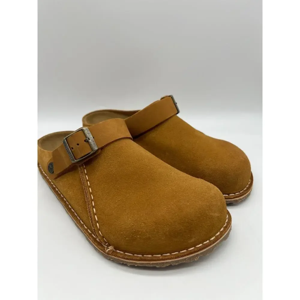Birkenstock Lutry Premium Suede Leather Clog Mink Men's Size 9 New